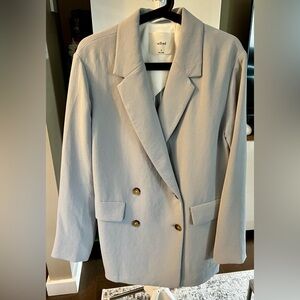 Aritzia Wilfred Cherelle Blazer - Pearl Grey